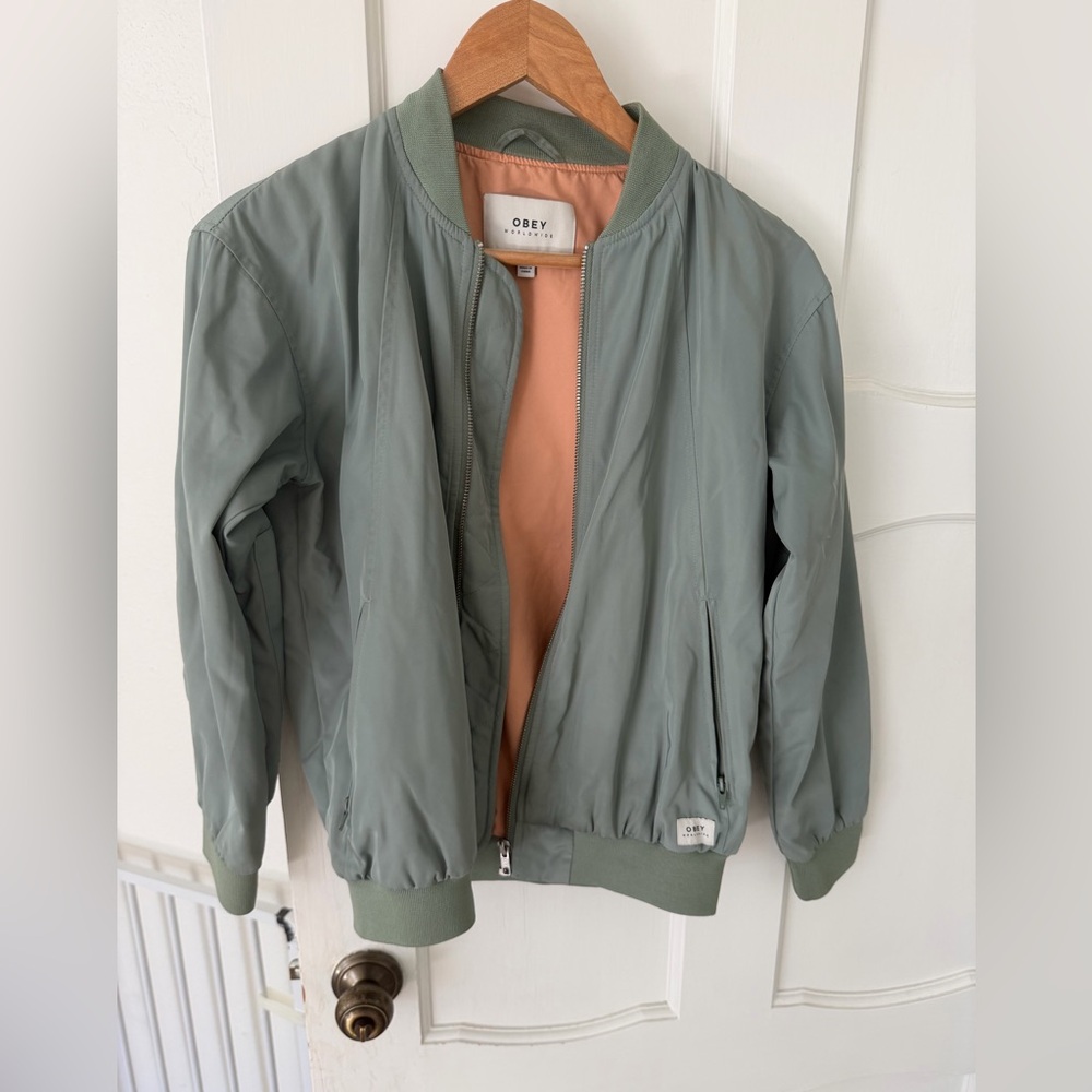 Obey Sage Green Bomber Jacket